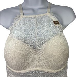PINk by Victoria’s Secret padded lace pullover bra size Lg DD NEW